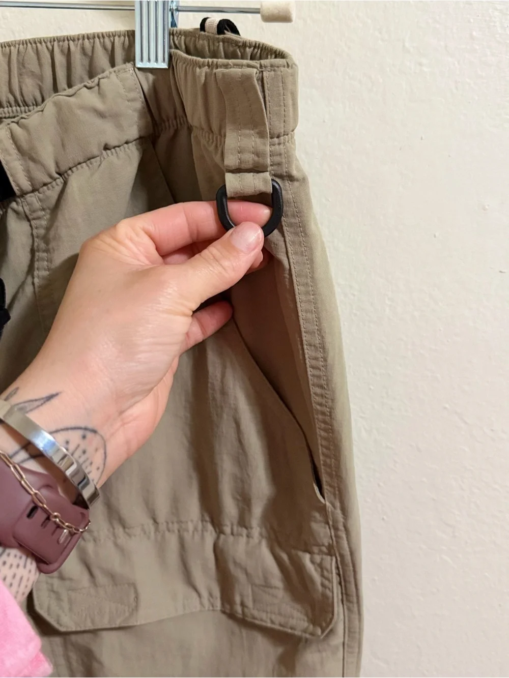 The North Face Convertible Hiking Pants Men's L Tan/Beige Cargo Trail outdoor